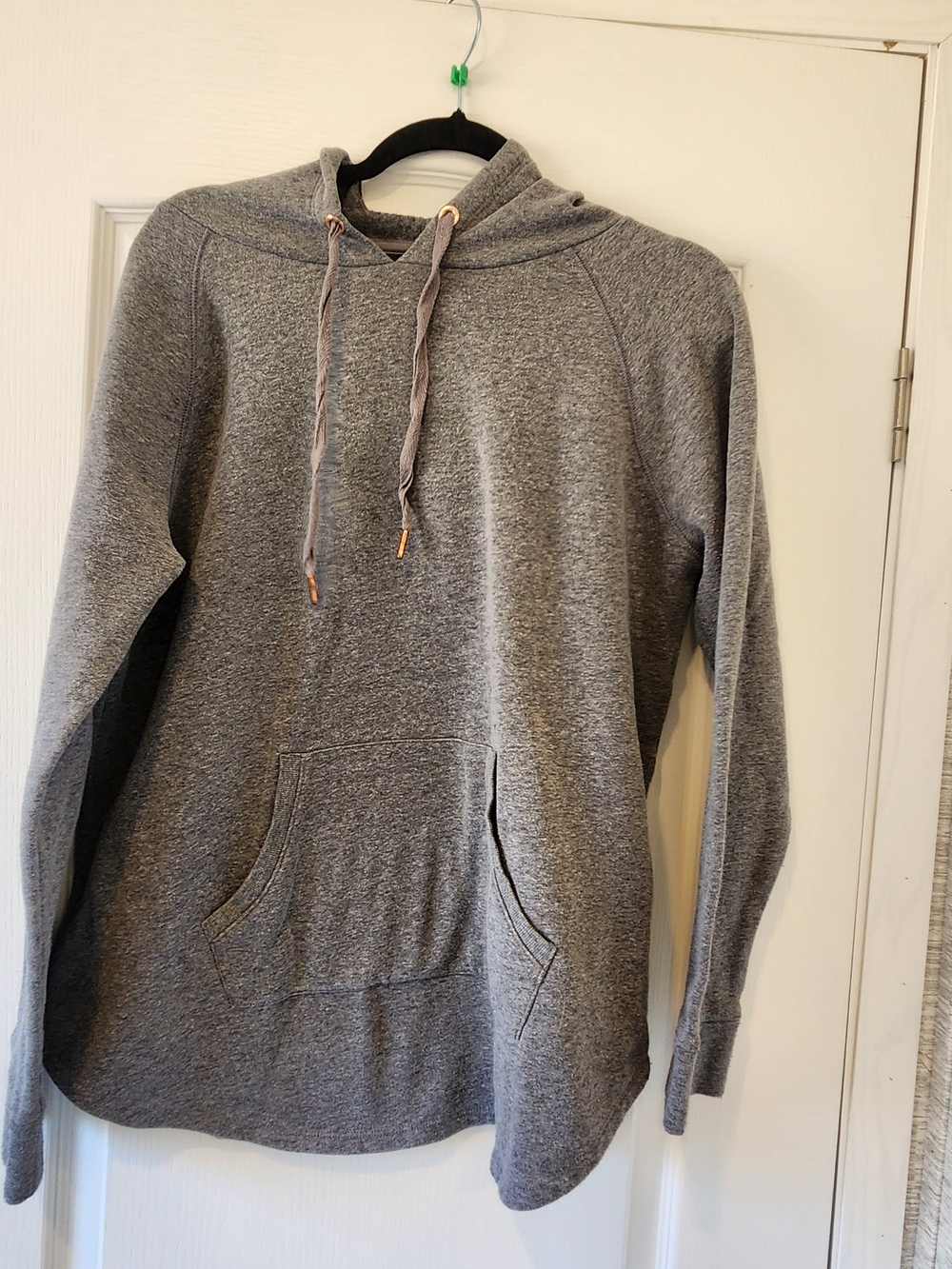 Xersion Womens Gray Pullover Hoodie Sweatshirt L Euc